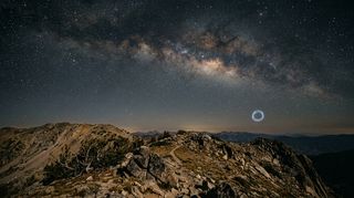Horizonte de Anillo de Einstein, escena (recreación con IA, imagen 3)