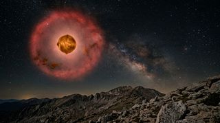 Horizonte de Choque de estrellas, escena (recreación con IA, imagen 3)