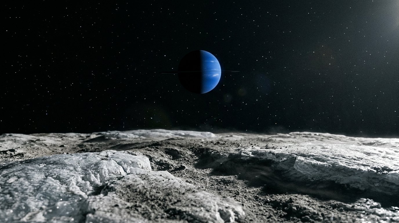 Horizonte de El cinturón de Kuiper, escena (recreación con IA, imagen 2)