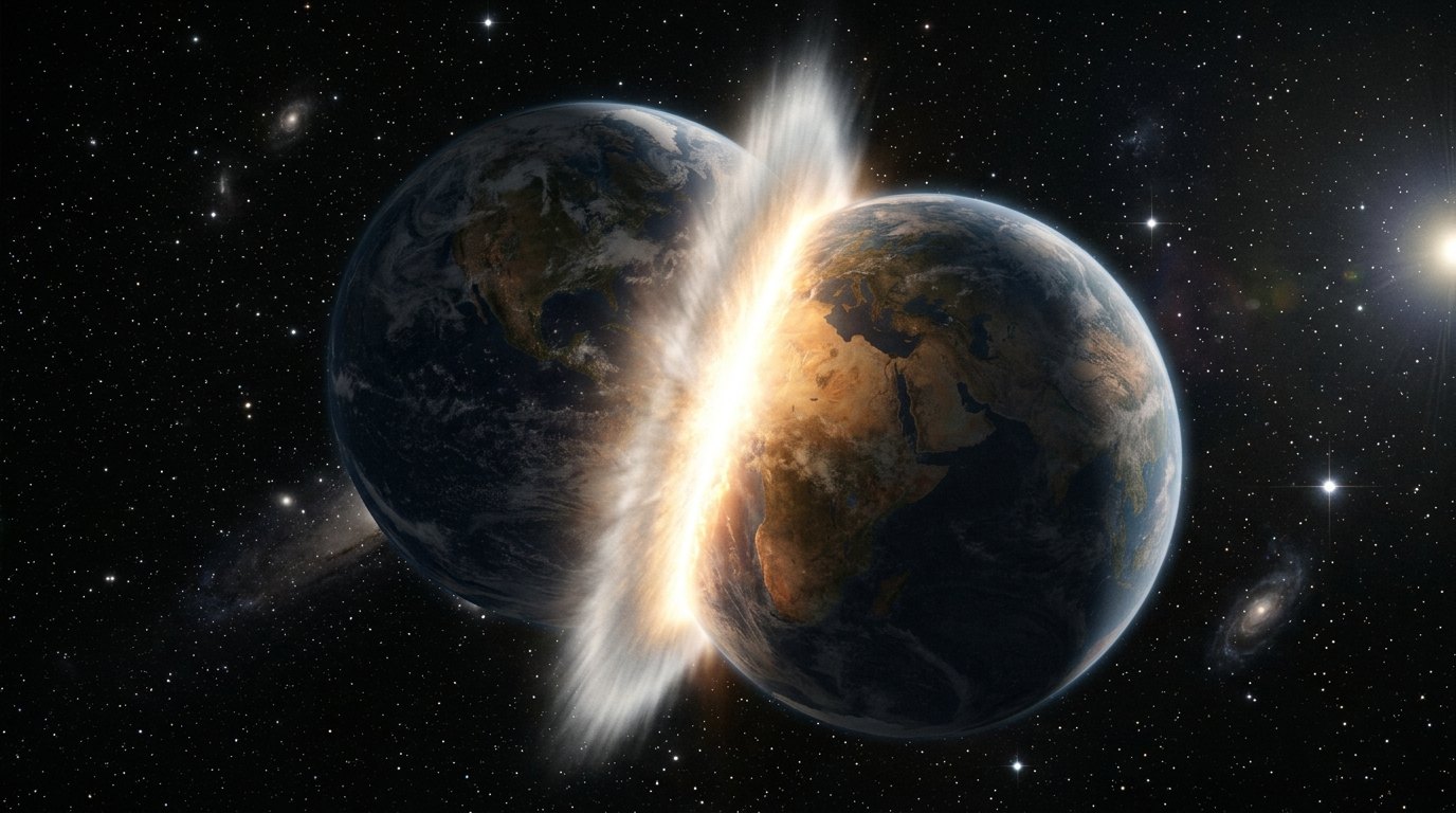 Horizonte de Colisión planetaria, escena (recreación con IA, imagen 2)