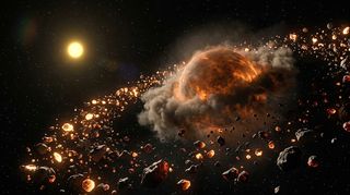 Horizonte de Colisión planetaria, escena (recreación con IA, imagen 3)
