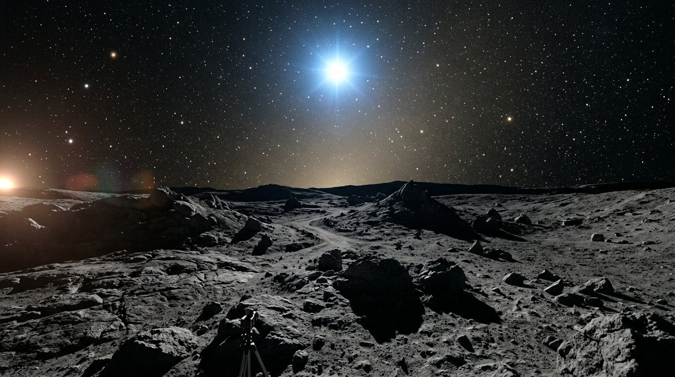 Horizonte de GW170817: la kilonova, escena (recreación con IA, imagen 1)