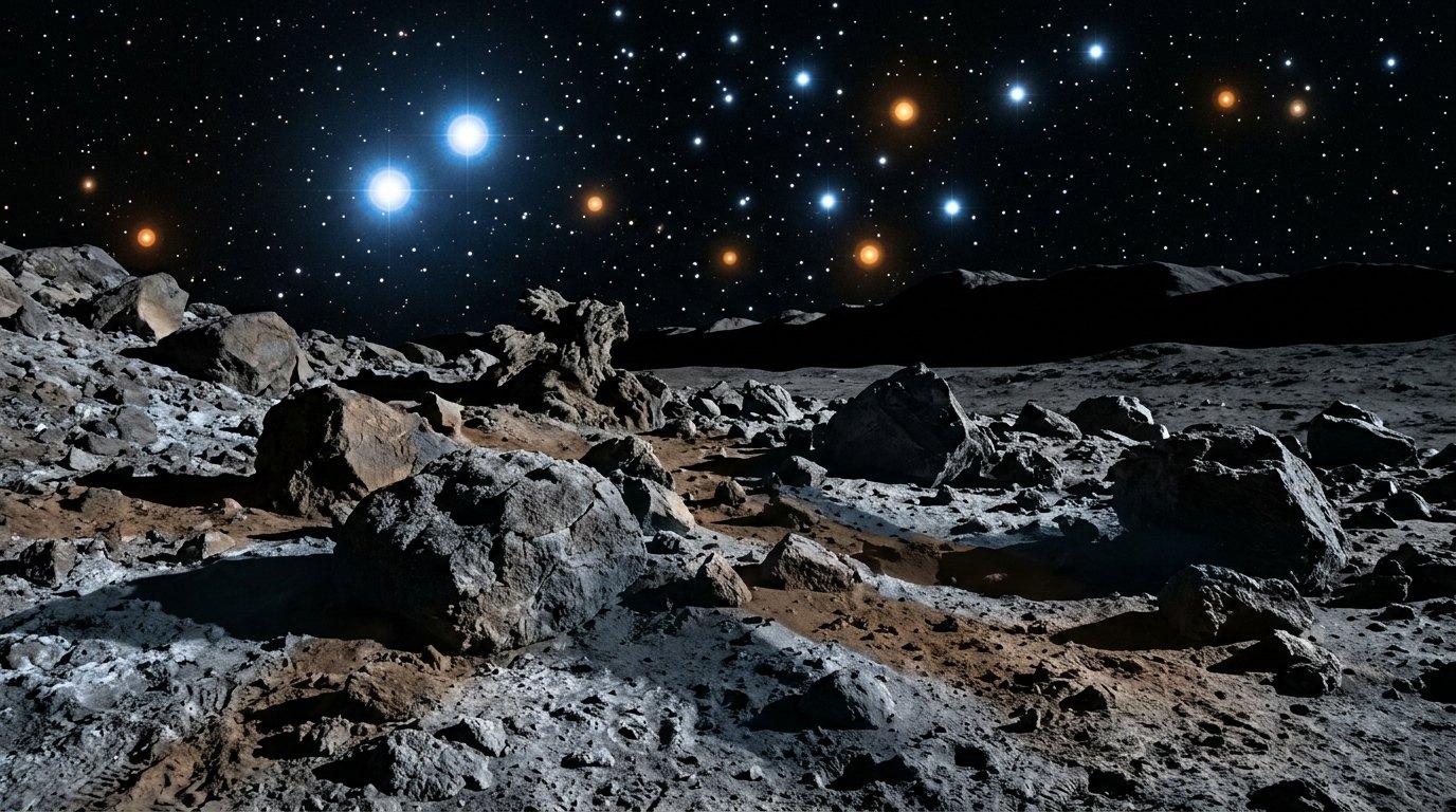 Horizonte de Cúmulo estelar, escena (recreación con IA, imagen 1)