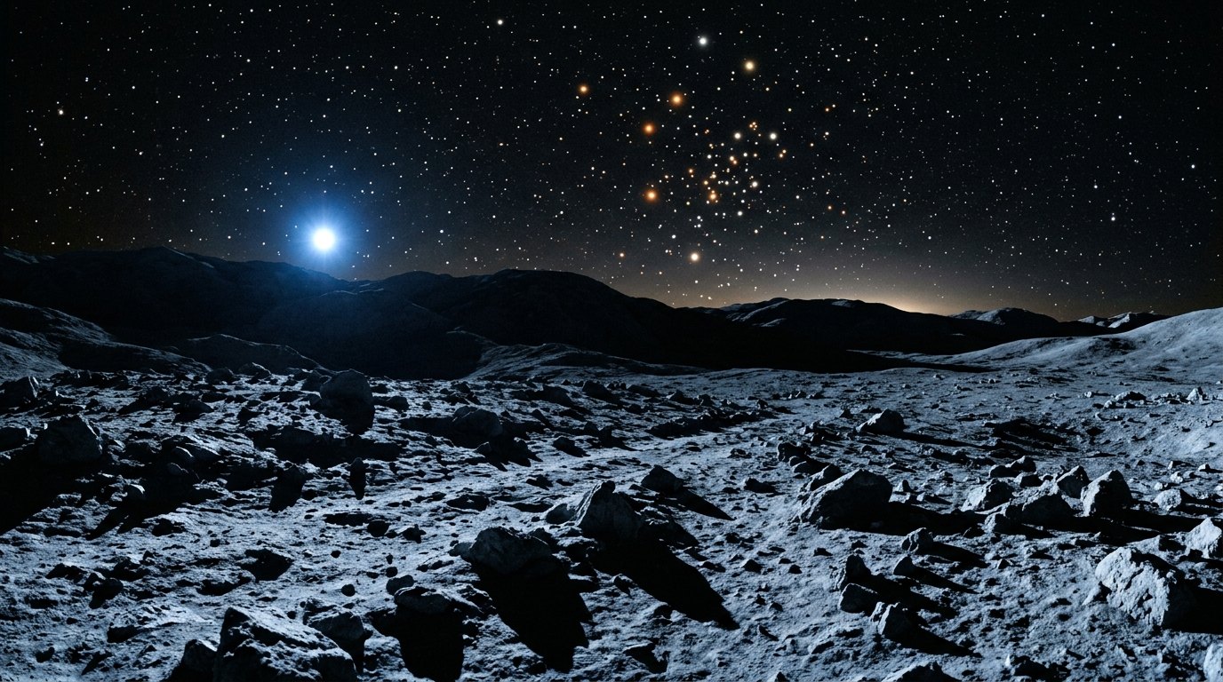 Horizonte de Cúmulo estelar, escena (recreación con IA, imagen 2)