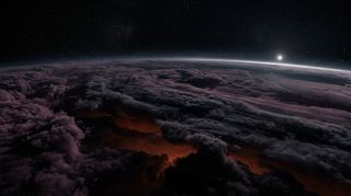 Horizonte de Planeta errante, escena (recreación con IA, imagen 3)
