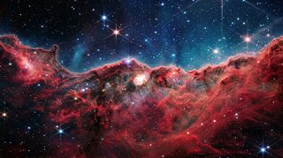 Horizonte de Eta Carinae, a punto de estallar, escena (recreación con IA, imagen 3)