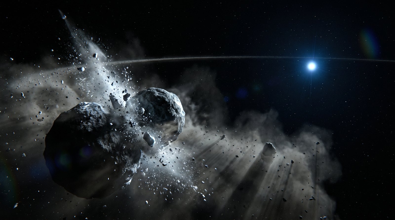 Horizonte de Fomalhaut: los tres cinturones del James Webb, escena (recreación con IA, imagen 1)
