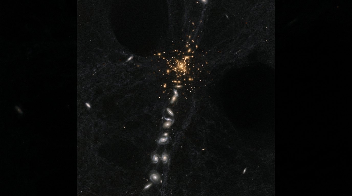 Horizonte de Laniakea: la corriente que nos arrastra, escena (recreación con IA, imagen 2)