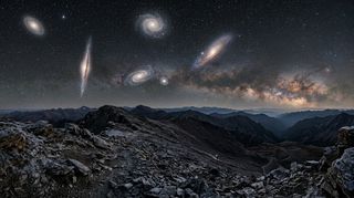 Horizonte de El cúmulo de Virgo, escena (recreación con IA, imagen 3)