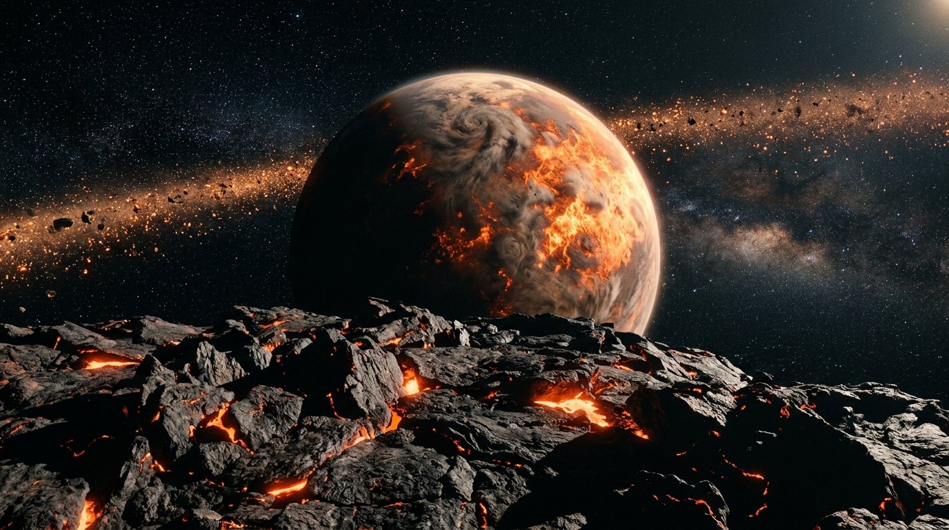 Horizonte de Impacto gigante a escala real, escena (recreación con IA, imagen 2)
