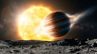 Horizonte de Kozai-Lidov: el ángulo crítico, escena (recreación con IA, imagen 3)