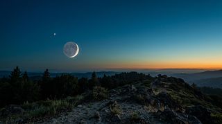 Horizonte de La Luna donde está hoy (60,3 radios terrestres), escena (recreación con IA, imagen 3)
