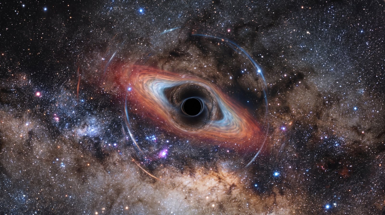 Horizonte de NGC 1566: el agujero negro que cambia de estado, escena (recreación con IA, imagen 2)