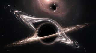 Horizonte de NGC 1566: el agujero negro que cambia de estado, escena (recreación con IA, imagen 3)