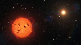 Horizonte de TOI-3988 b: un júpiter caliente con estrella compañera, escena (recreación con IA, imagen 3)