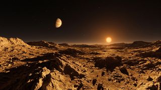 Horizonte de K2-233: tres mundos en un sistema joven, escena (recreación con IA, imagen 3)