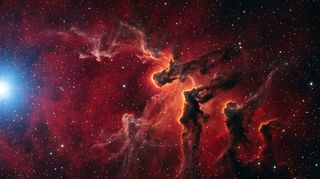 Horizonte de Nube grande: sale una estrella masiva, escena (recreación con IA, imagen 3)
