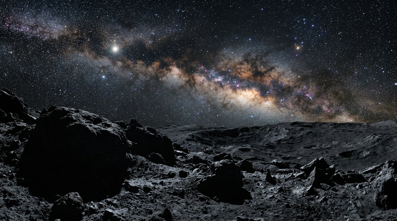 Horizonte de La nube de Oort interior, escena (recreación con IA, imagen 1)