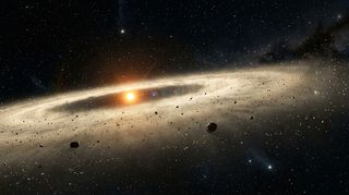 Horizonte de 4 · Los planetesimales, escena (recreación con IA, imagen 3)