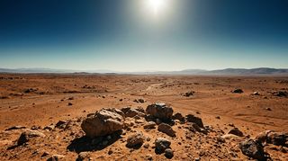 Horizonte de Los cinco puntos de Lagrange ocupados, escena (recreación con IA, imagen 3)
