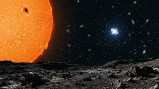 Horizonte de Cuarenta cuerpos soltados en reposo, escena (recreación con IA, imagen 3)