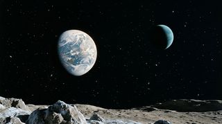 Horizonte de Resonancias entre dos planetas (2:1, 3:2, 5:2...), escena (recreación con IA, imagen 3)