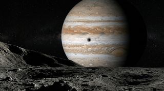 Horizonte de Satélite a 2,5 veces el límite de Roche, escena (recreación con IA, imagen 3)