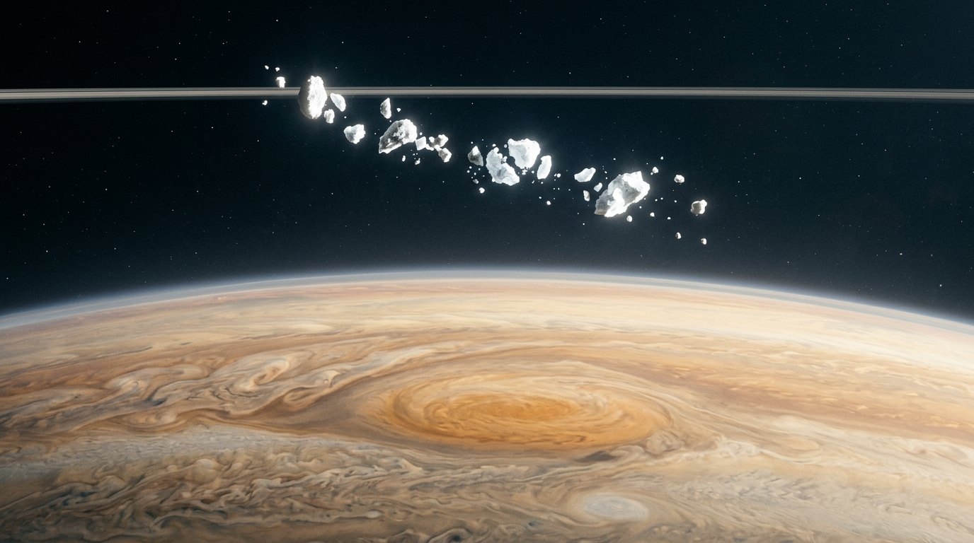 Horizonte de Límite de Roche, escena (recreación con IA, imagen 1)