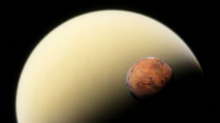 Horizonte de Si Marte estuviera dentro de la Tierra, escena (recreación con IA, imagen 3)