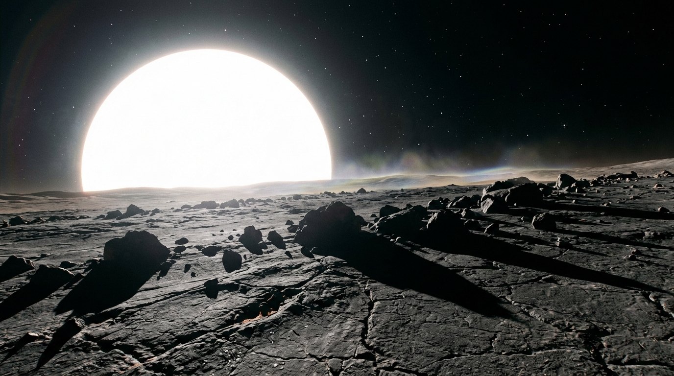 Horizonte de ¿Y si movemos Marte?, escena (recreación con IA, imagen 2)
