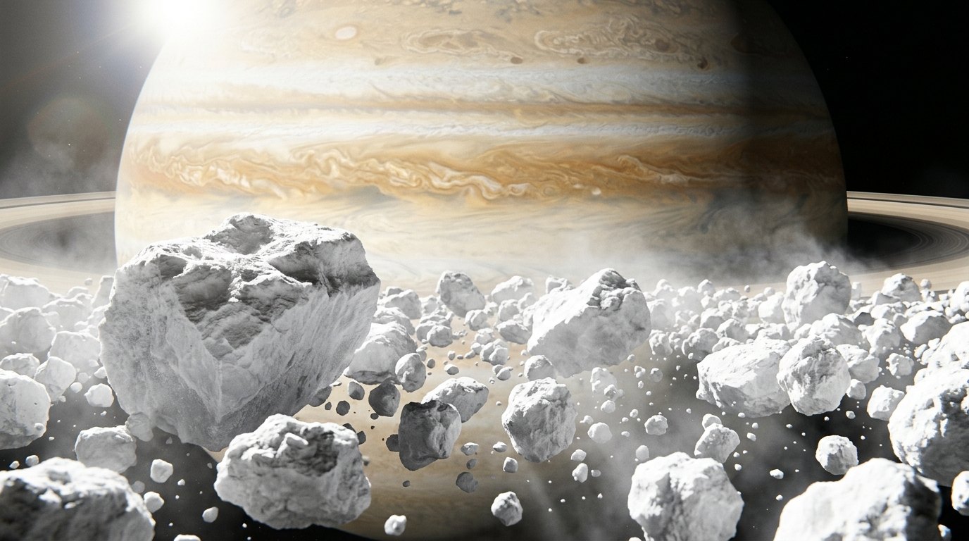 Horizonte de ¿Y si movemos Saturno?, escena (recreación con IA, imagen 2)