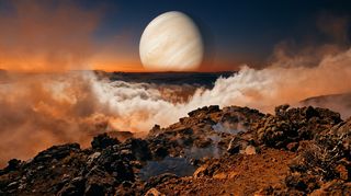 Horizonte de Si la Tierra estuviera a 0,75 UA, escena (recreación con IA, imagen 3)