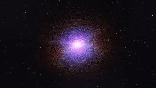 Agujero blanco visto de canto