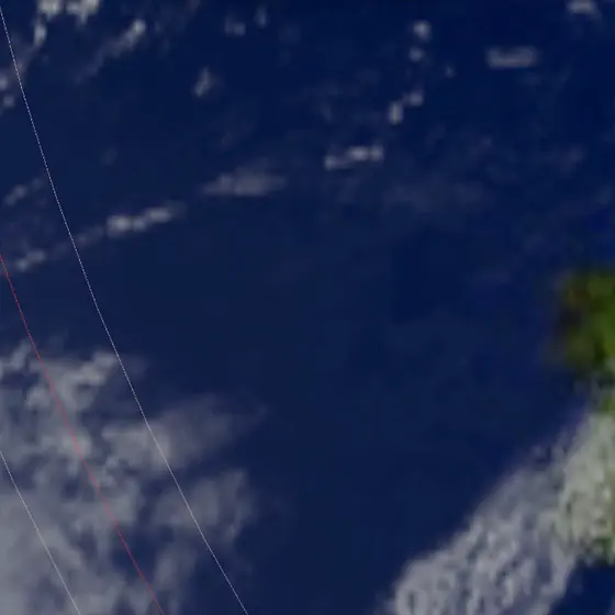 Captura del simulador: Eclipse total de Sol del 12 de agosto de 2026