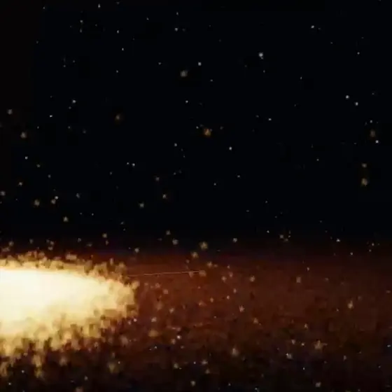 Captura del simulador: Impacto gigante (Tierra-Theia)